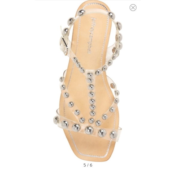 amaryl studded clear sandal